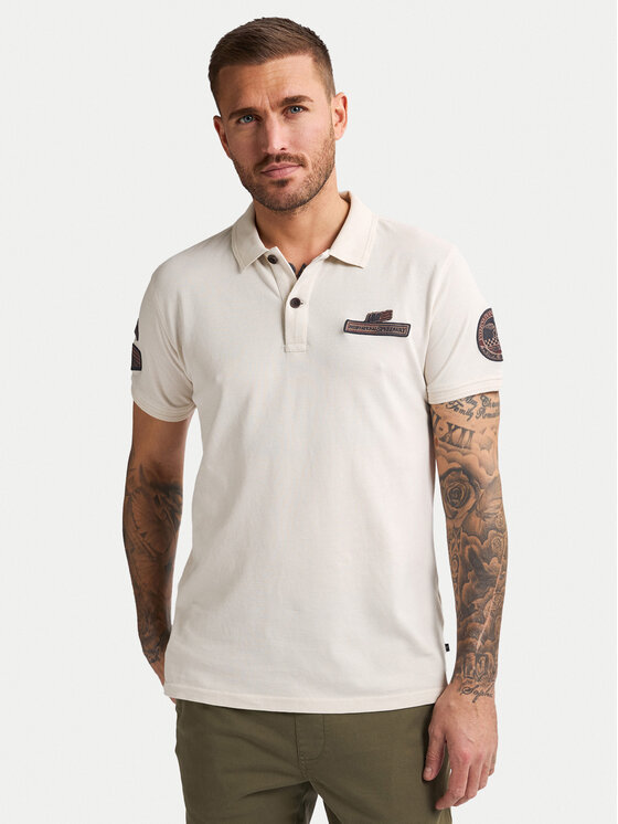 Petrol Industries Polo marškinėliai · Écru