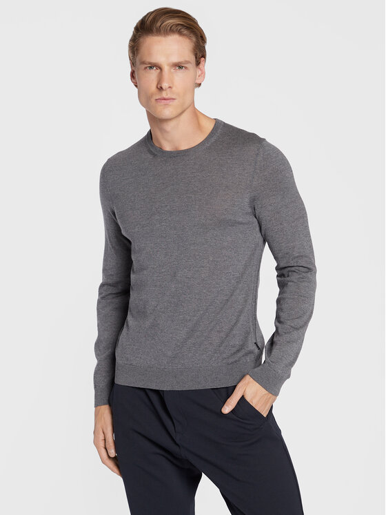 BOSS Megztinis · Pilka