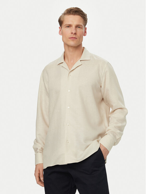 Kodas SUN15 BOSS Marškiniai · Šviesiai smėlinė · Regular Fit