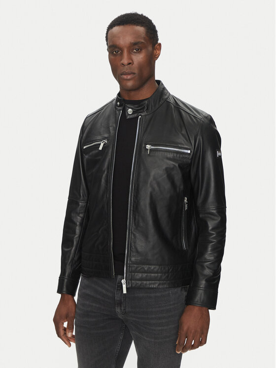 Kodas SUN15 KARL LAGERFELD Odinė striukė · Juoda