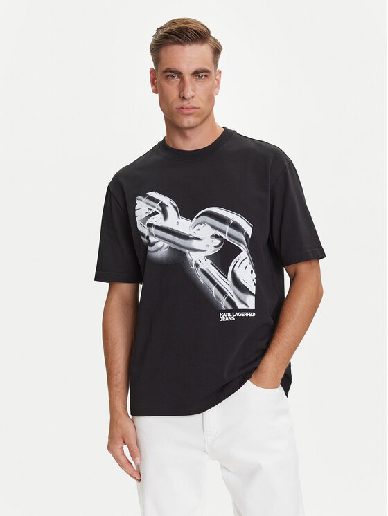 Karl Lagerfeld Jeans Marškinėliai · Juoda
