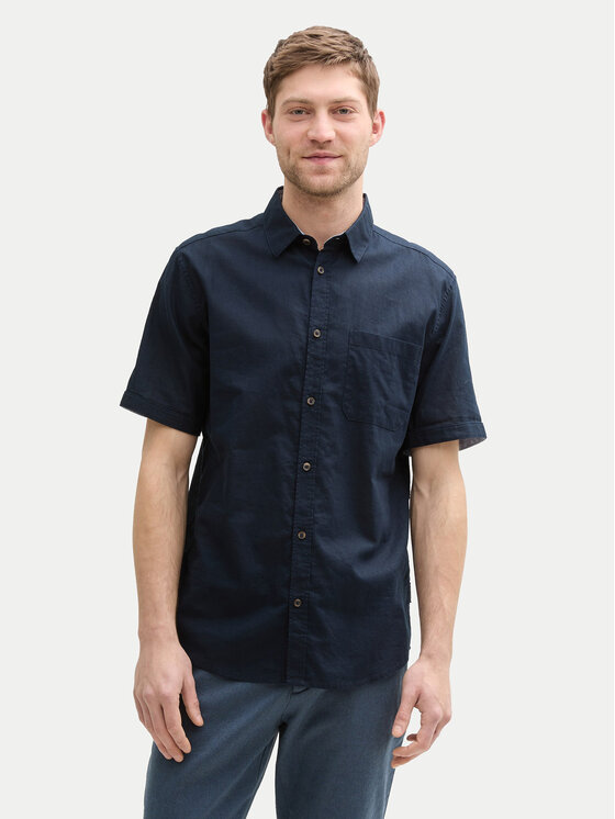 Tom Tailor Marškiniai · Tamsiai mėlyna · Regular Fit