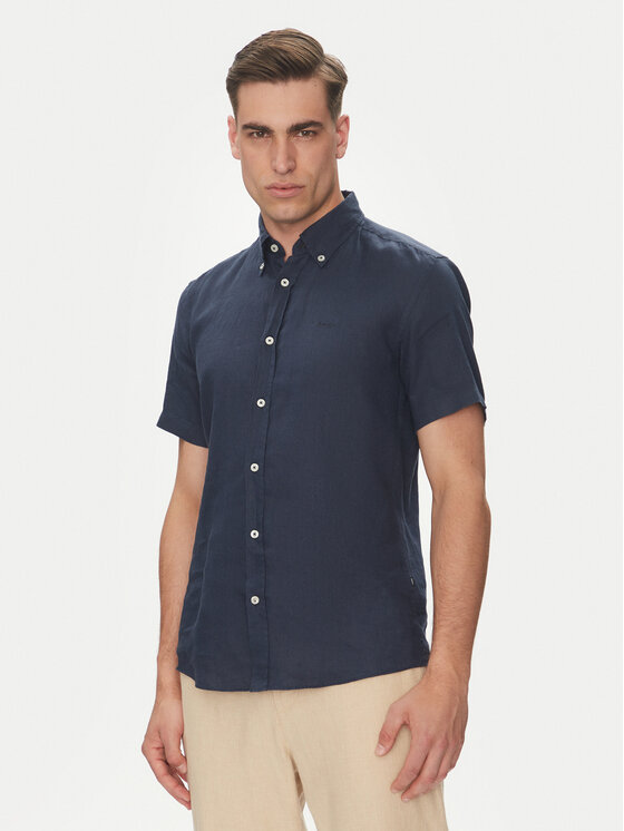 Kodas 20MAY BOSS Marškiniai · Tamsiai mėlyna · Slim Fit