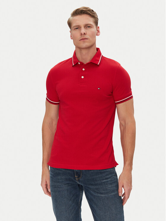 Tommy Hilfiger Polo marškinėliai · Raudona