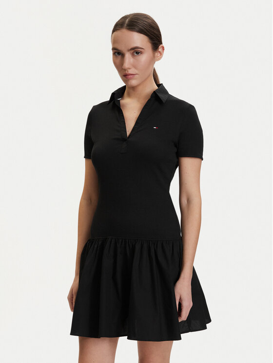 Tommy Jeans Kasdieninė suknelė · Juoda · Mini