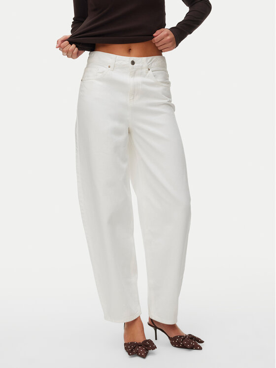 Vero Moda Džinsai · Balta · Regular Fit