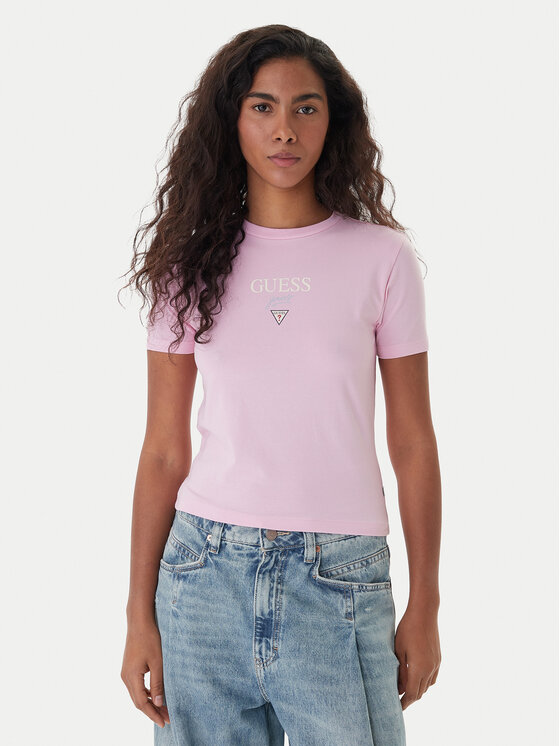 Guess Jeans Marškinėliai · Rožinė