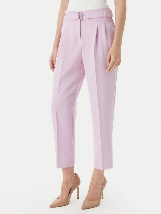 BOSS Medžiaginės kelnės · Violetinė · Regular Fit