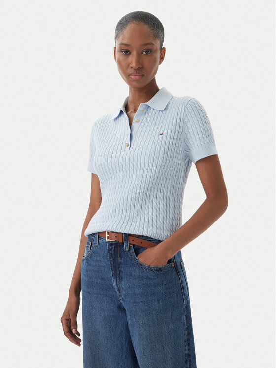 Tommy Hilfiger Megztinis · Mėlyna · Regular Fit