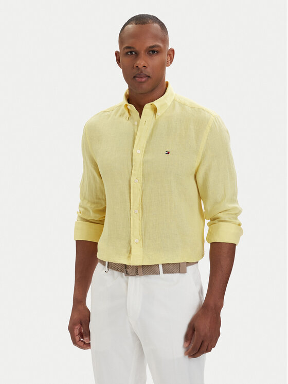 Kodas SUN15 Tommy Hilfiger Marškiniai · Šviesiai geltona · Regular Fit