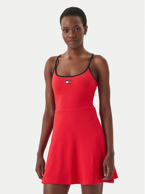 Kodas SUN15 Tommy Jeans Kasdieninė suknelė · Raudona · Mini