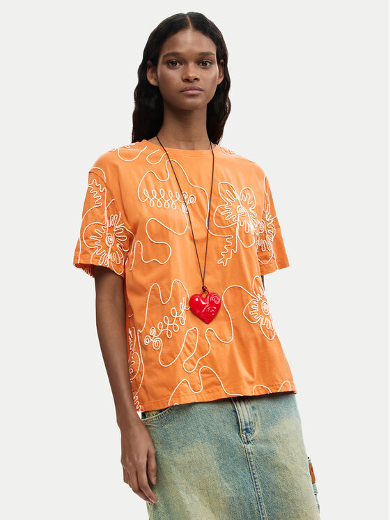 Kodas SUN15 Desigual Marškinėliai · Oranžinė