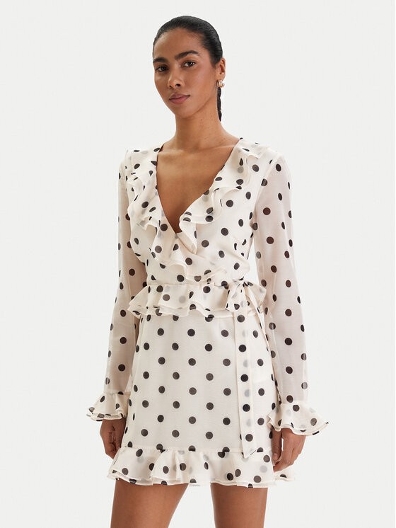 Kodas SUN15 Bardot Kokteilinė suknelė · Écru · Mini