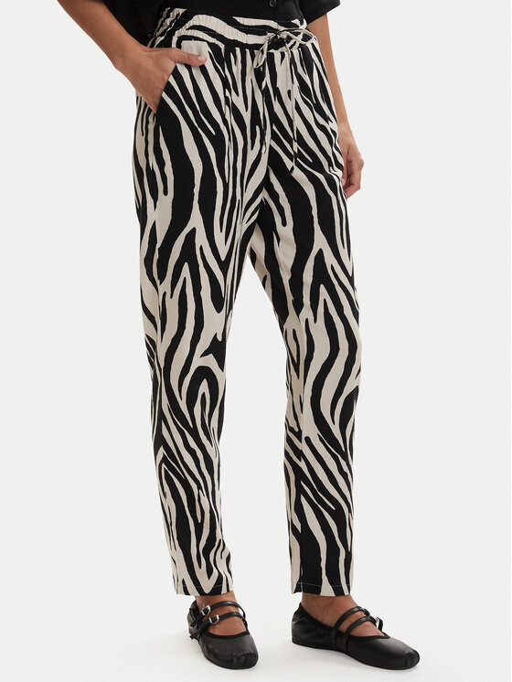 Vero Moda Medžiaginės kelnės · Smėlio · Regular Fit