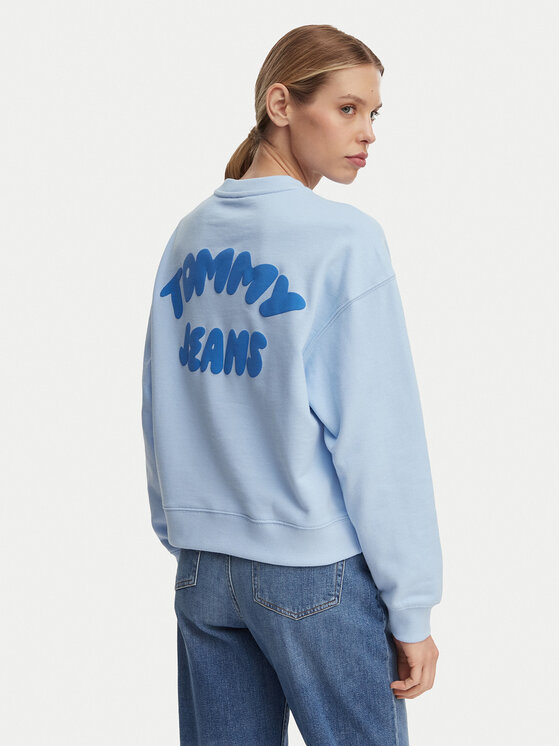 Tommy Jeans Džemperis · Šviesiai mėlyna · Relaxed Fit