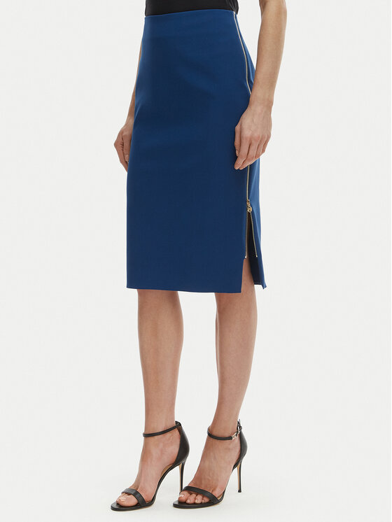 Kodas SUN15 Rinascimento Tiesus sijonas · Mėlyna · Midi