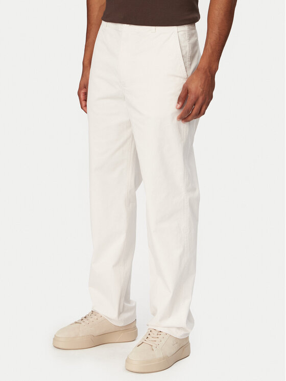 Calvin Klein Jeans Chinos kelnes · Balta · Regular Fit