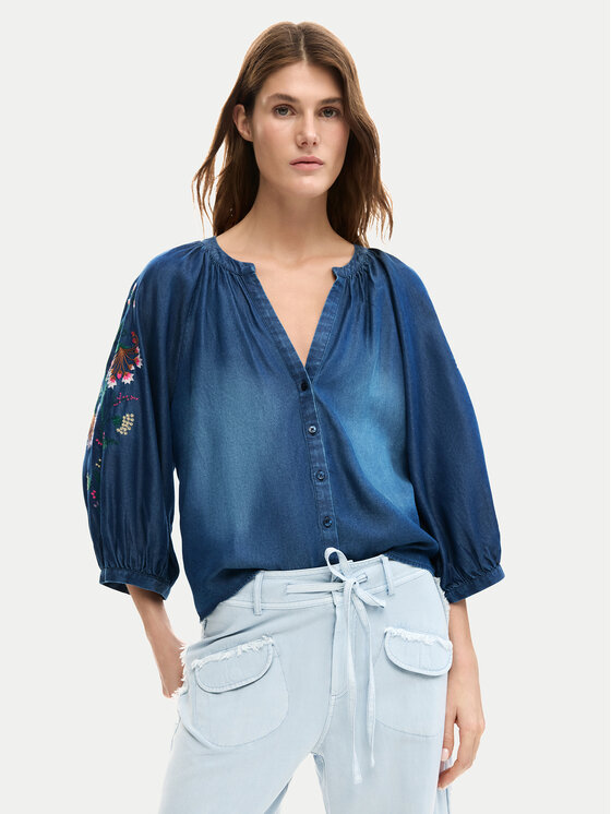 Kodas SUN15 Desigual džinsiniai marškiniai  · Tamsiai mėlyna