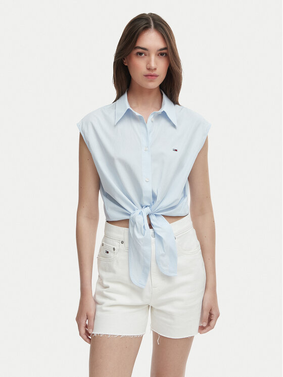 Kodas SUN15 Tommy Jeans Marškiniai · Šviesiai mėlyna