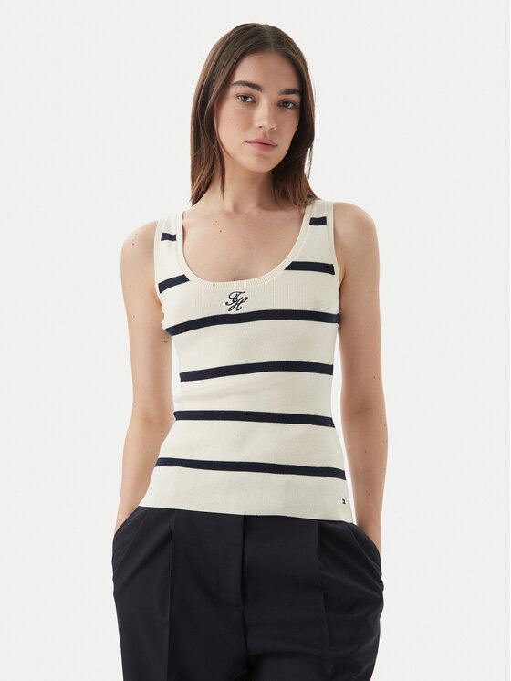 Kodas SUN15 Tommy Hilfiger Marškinėliai · Kreminė