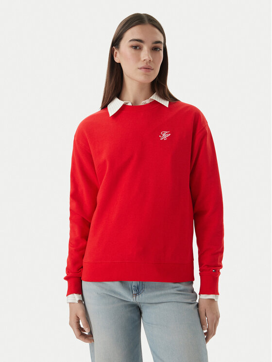 Tommy Hilfiger Džemperis · Raudona · Relaxed Fit