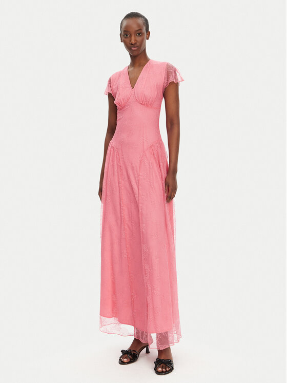 ROTATE Vakarinė suknelė · Rožinė · Maksi