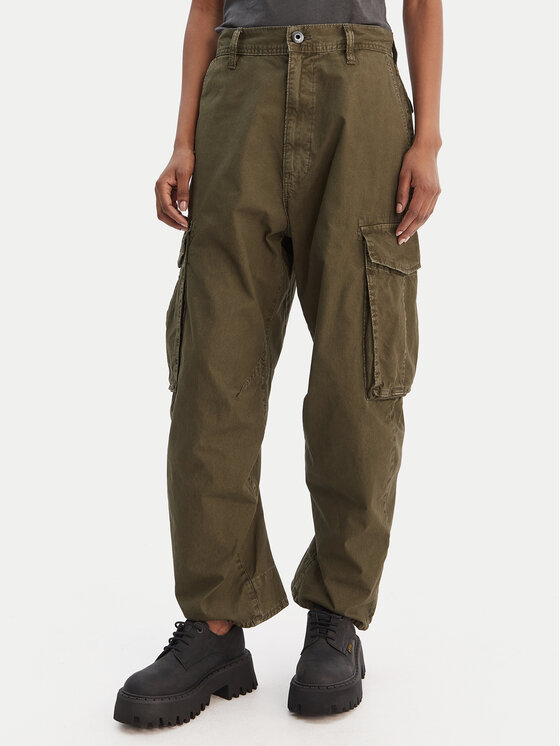 G-Star Raw Medžiaginės kelnės · Žalia · Relaxed Fit