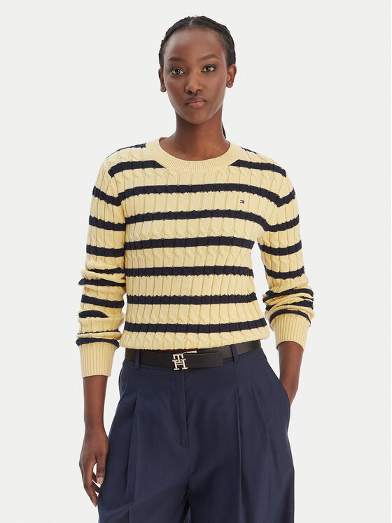 Tommy Hilfiger Megztinis · Geltona · Regular Fit