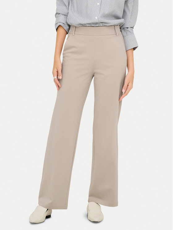 ONLY Medžiaginės kelnės · Smėlio · Regular Fit