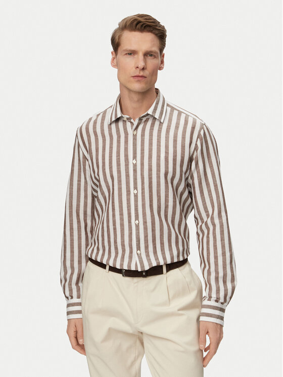 Kodas SUN15 JOOP! Marškiniai · Ruda · Slim Fit