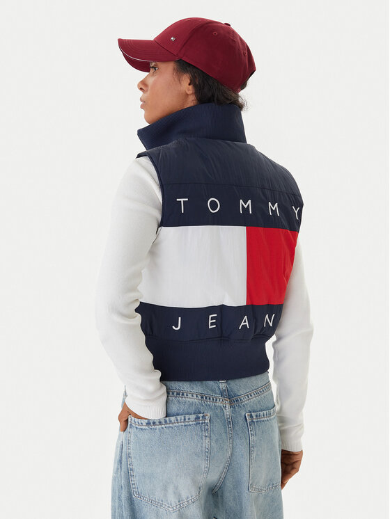 Tommy Jeans Sportinė liemenė · Tamsiai mėlyna