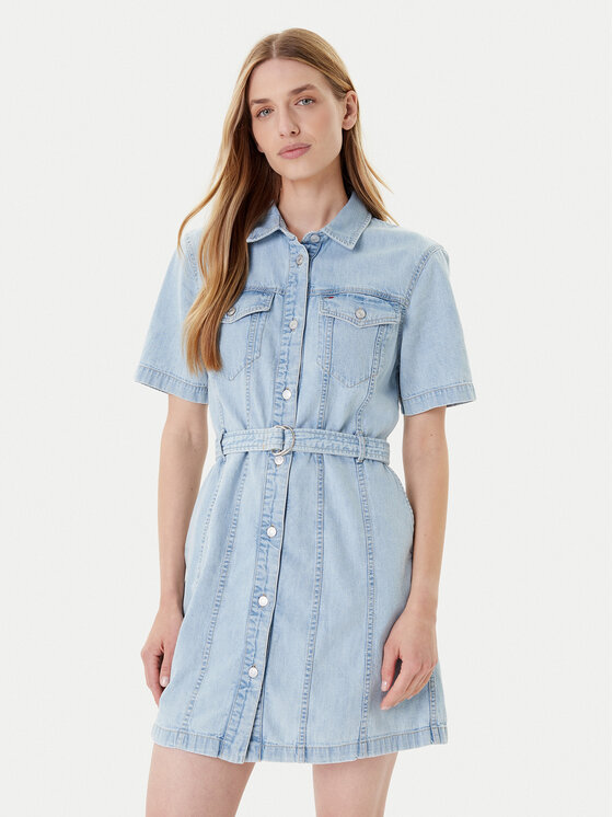 Tommy Jeans Džinsinė suknelė · Mėlyna · Mini