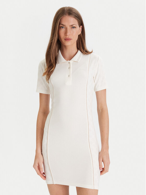 Guess Trikotažinė suknelė · Écru · Mini