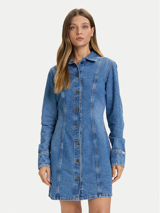Guess Jeans Džinsinė suknelė · Mėlyna · Mini