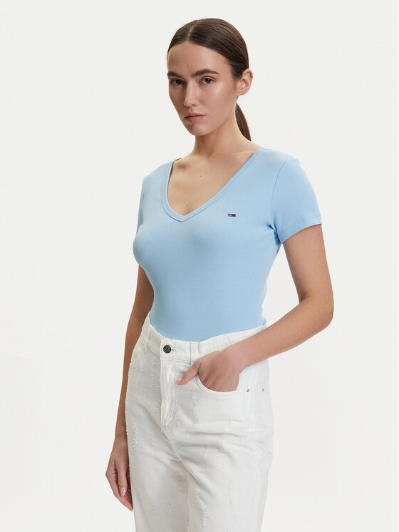 Kodas SUN15 Tommy Jeans Marškinėliai · Šviesiai mėlyna