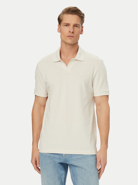 Kodas SUN15 Calvin Klein Jeans Polo marškinėliai · Kreminė