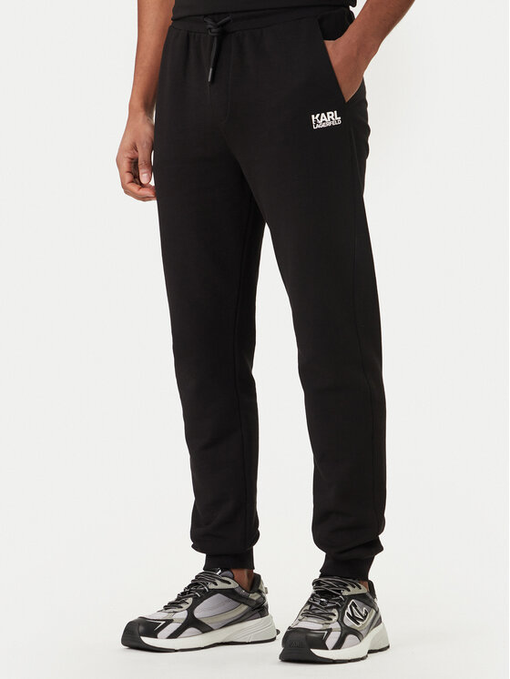 KARL LAGERFELD Sportinės kelnės · Juoda · Regular Fit