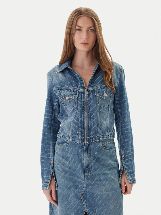 BOSS Džinsinė striukė · Mėlyna