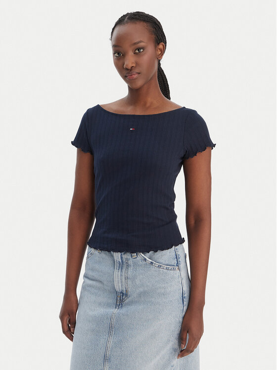 Kodas SUN15 Tommy Jeans Marškinėliai · Tamsiai mėlyna