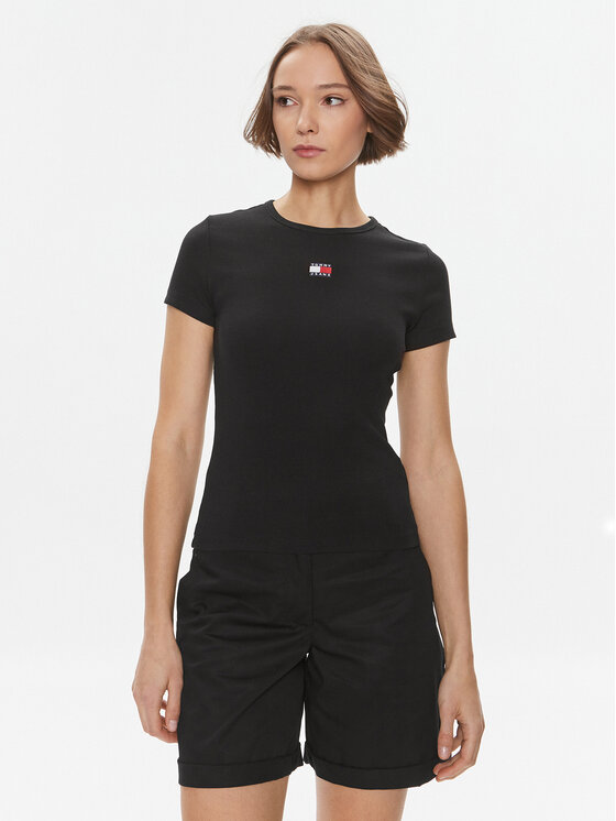 Tommy Jeans Marškinėliai · Juoda