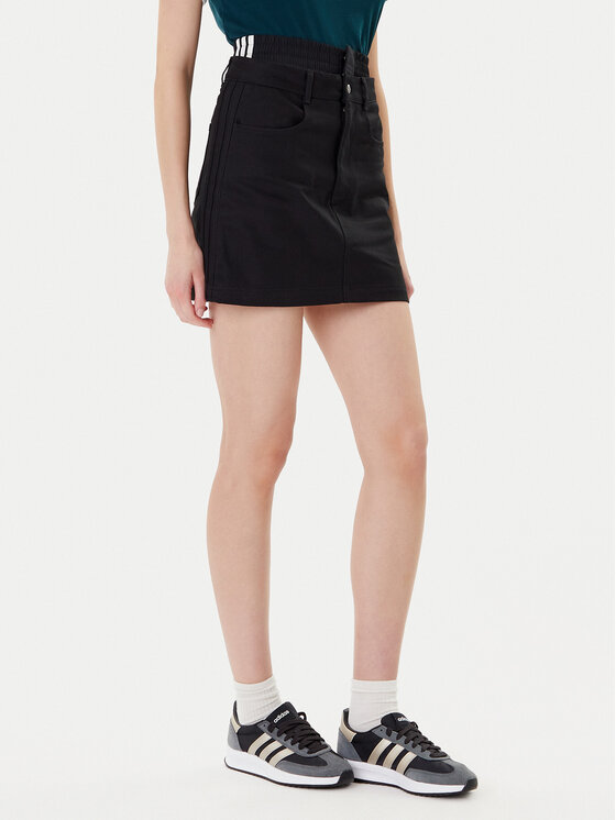 adidas Džinsinis sijonas · Juoda · Mini