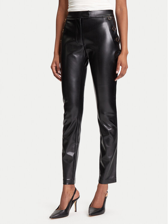 Marciano Guess Dirbtinės odos kelnės · Juoda · Slim Fit