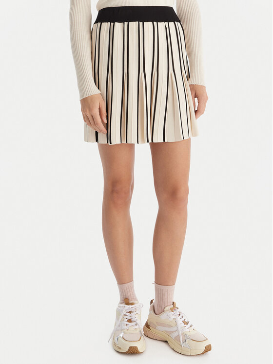 Guess Plisuotas sijonas · Écru · Mini