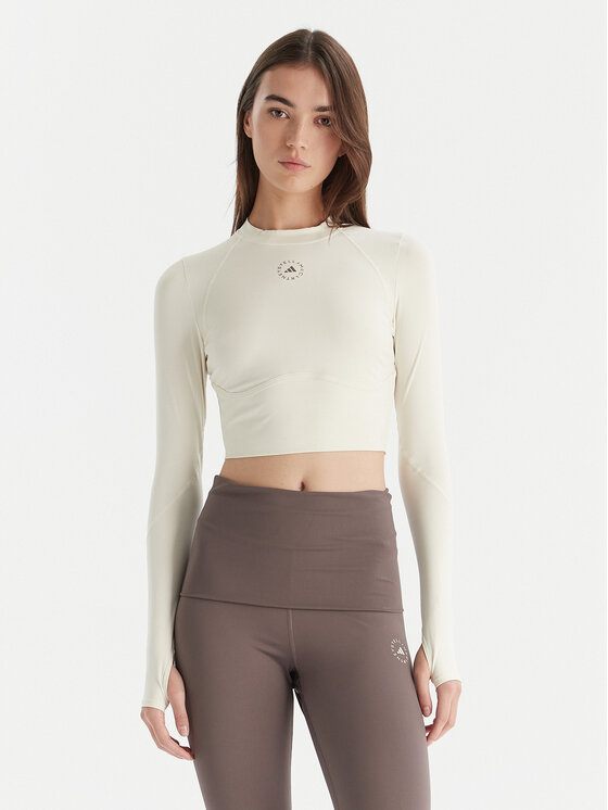 adidas by Stella McCartney Techniniai marškinėliai · Smėlio