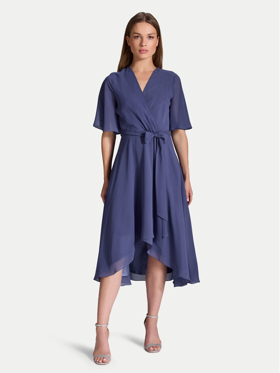 Kodas SUN15 Swing Kokteilinė suknelė · Mėlyna · Midi