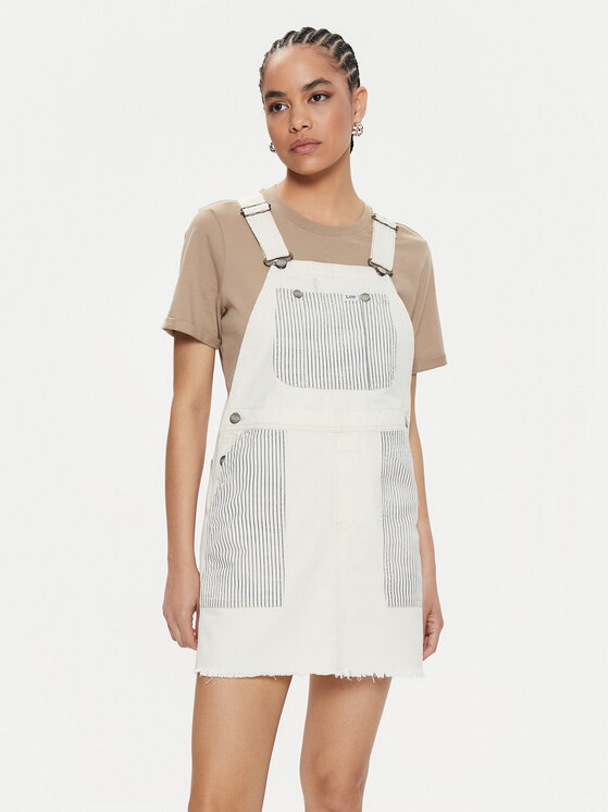 Lee Džinsinė suknelė · Écru · Mini