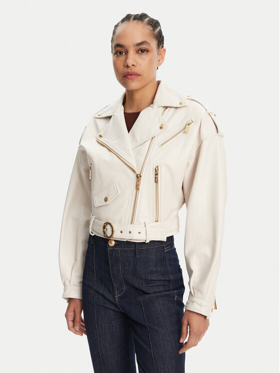 Kodas SUN15 Just Cavalli Odinė striukė · Balta