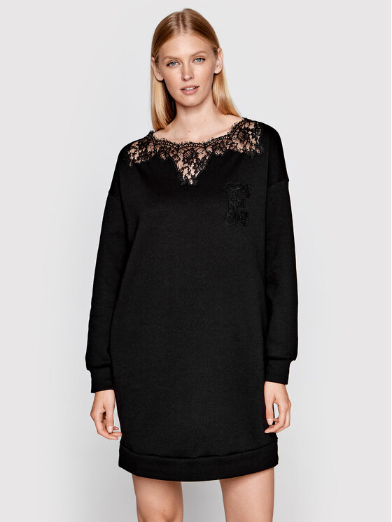 Ermanno Firenze Trikotažinė suknelė · Juoda · Mini