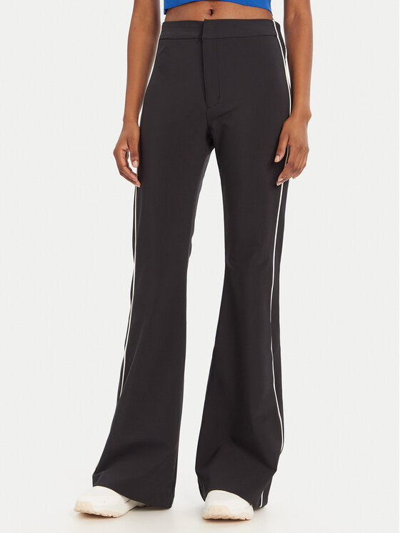 HUGO Medžiaginės kelnės · Juoda · Regular Fit