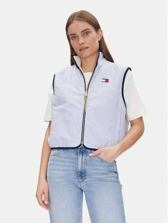 Tommy Jeans Sportinė liemenė · Žydra